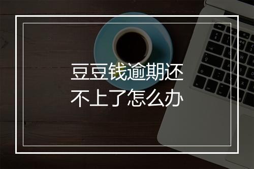 豆豆钱逾期还不上了怎么办
