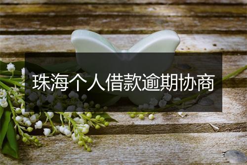 珠海个人借款逾期协商