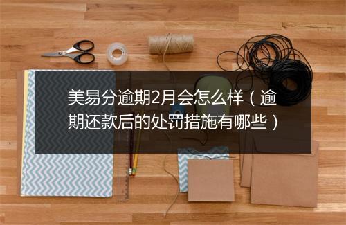 美易分逾期2月会怎么样（逾期还款后的处罚措施有哪些）