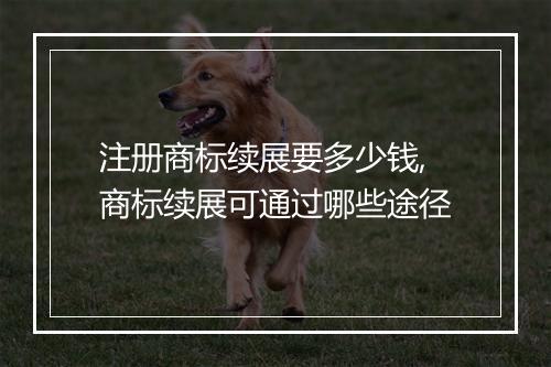 注册商标续展要多少钱,商标续展可通过哪些途径