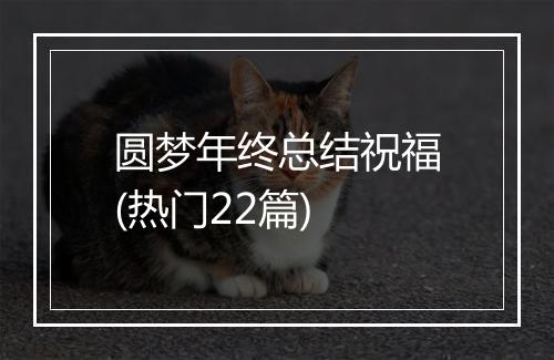圆梦年终总结祝福(热门22篇)