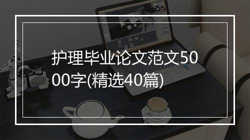 护理毕业论文范文5000字(精选40篇)