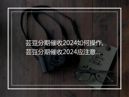 芸豆分期催收2024如何操作,芸豆分期催收2024应注意的事项
