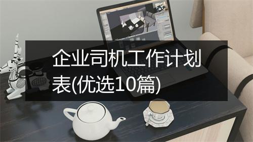 企业司机工作计划表(优选10篇)