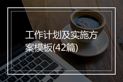 工作计划及实施方案模板(42篇)