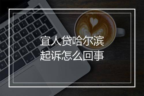 宜人贷哈尔滨起诉怎么回事