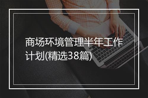 商场环境管理半年工作计划(精选38篇)