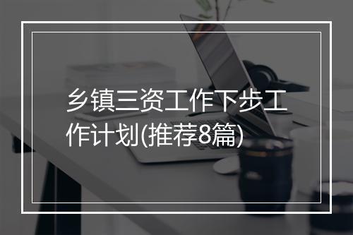 乡镇三资工作下步工作计划(推荐8篇)