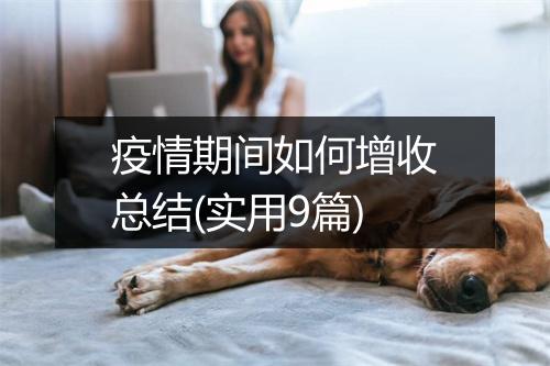 疫情期间如何增收总结(实用9篇)