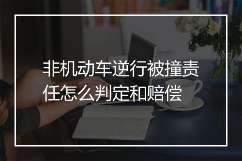 非机动车逆行被撞责任怎么判定和赔偿