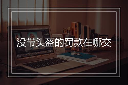 没带头盔的罚款在哪交