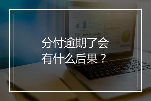 分付逾期了会有什么后果？