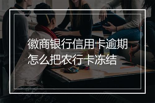 徽商银行信用卡逾期怎么把农行卡冻结