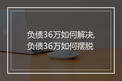 负债36万如何解决,负债36万如何摆脱