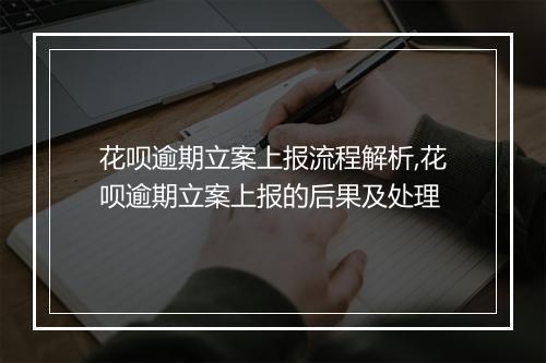 花呗逾期立案上报流程解析,花呗逾期立案上报的后果及处理