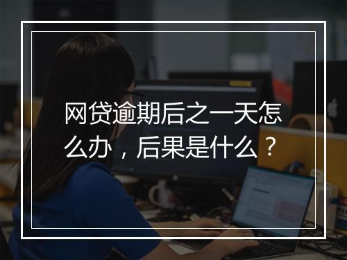 网贷逾期后之一天怎么办，后果是什么？