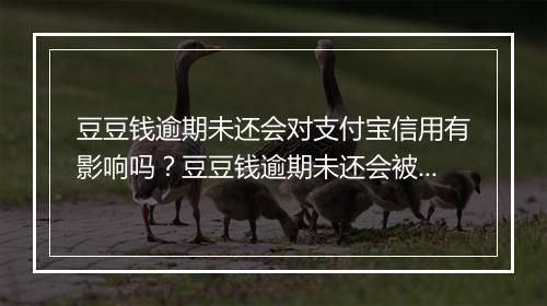 豆豆钱逾期未还会对支付宝信用有影响吗？豆豆钱逾期未还会被支付宝封号吗？