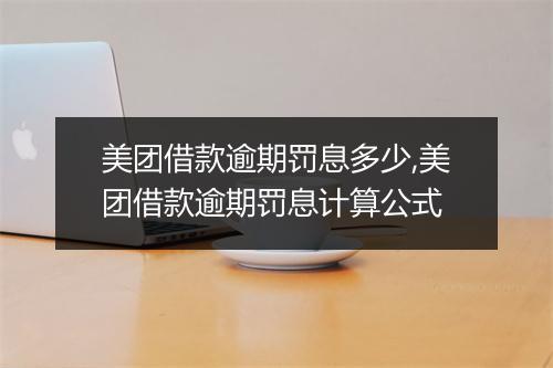美团借款逾期罚息多少,美团借款逾期罚息计算公式