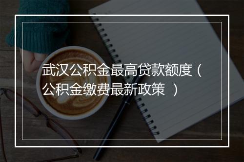 武汉公积金最高贷款额度（公积金缴费最新政策 ）
