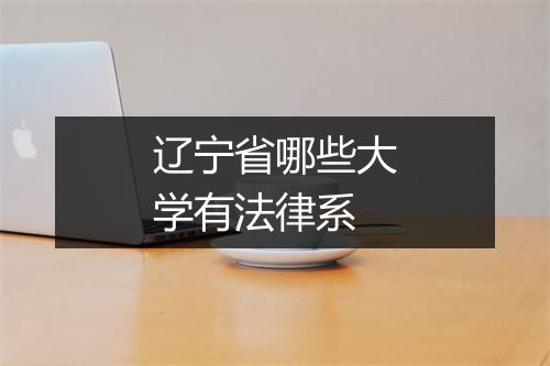 辽宁省哪些大学有法律系