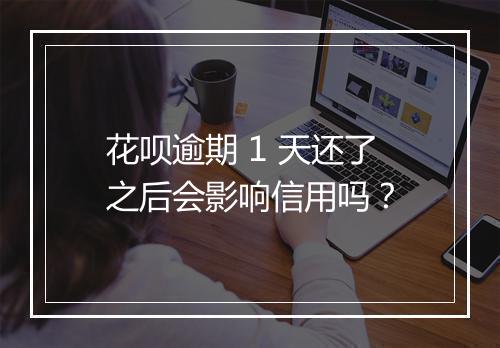 花呗逾期 1 天还了之后会影响信用吗？