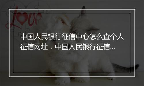 中国人民银行征信中心怎么查个人征信网址，中国人民银行征信中心个人征信报告查询系统怎么查