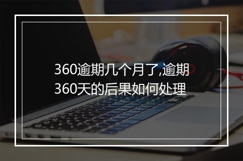 360逾期几个月了,逾期360天的后果如何处理
