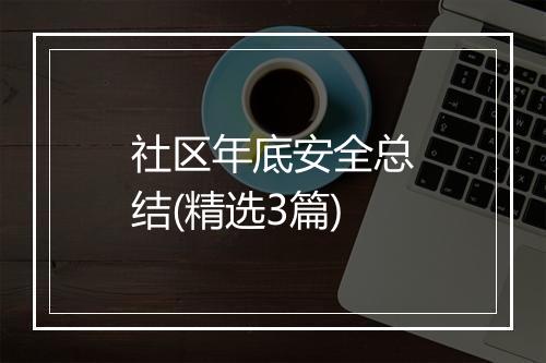 社区年底安全总结(精选3篇)