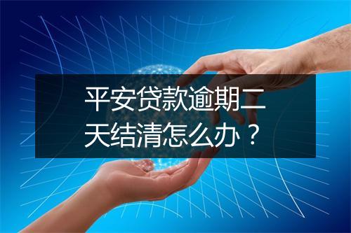 平安贷款逾期二天结清怎么办？