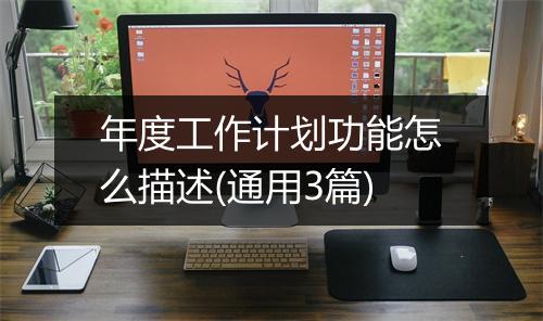 年度工作计划功能怎么描述(通用3篇)