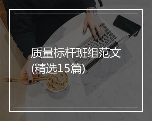 质量标杆班组范文(精选15篇)
