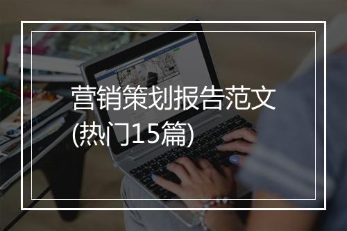 营销策划报告范文(热门15篇)