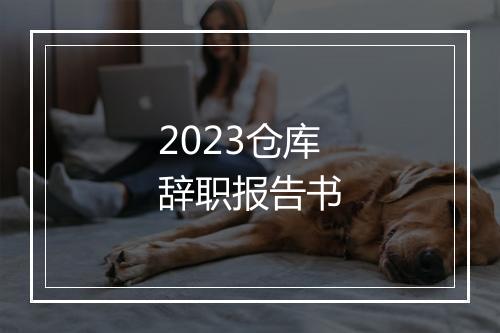2023仓库辞职报告书