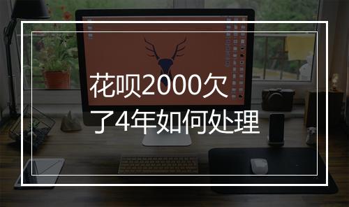 花呗2000欠了4年如何处理