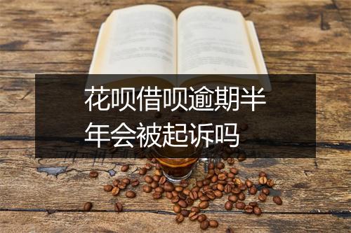 花呗借呗逾期半年会被起诉吗
