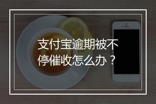 支付宝逾期被不停催收怎么办？
