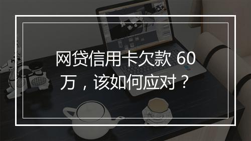 网贷信用卡欠款 60 万，该如何应对？