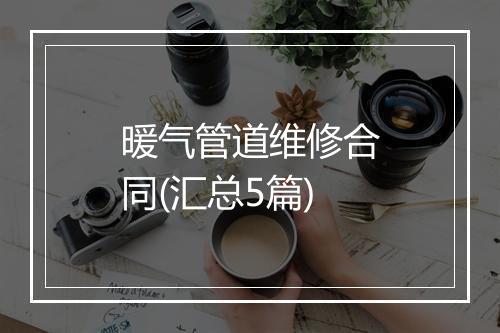 暖气管道维修合同(汇总5篇)
