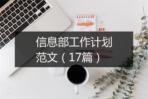 信息部工作计划范文（17篇）