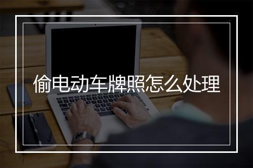 偷电动车牌照怎么处理