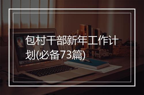 包村干部新年工作计划(必备73篇)