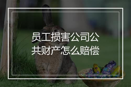员工损害公司公共财产怎么赔偿