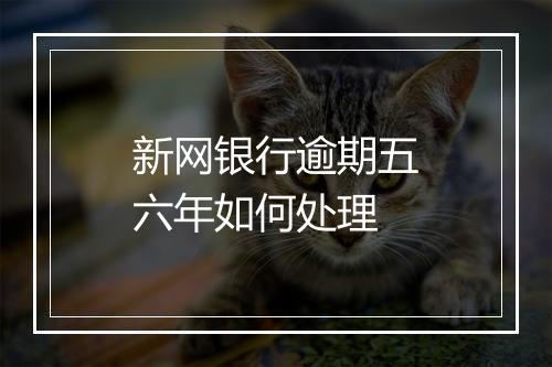 新网银行逾期五六年如何处理