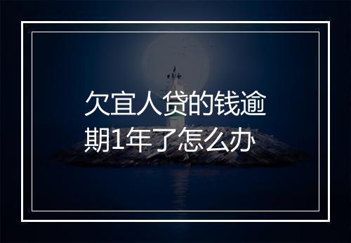 欠宜人贷的钱逾期1年了怎么办