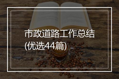 市政道路工作总结(优选44篇)
