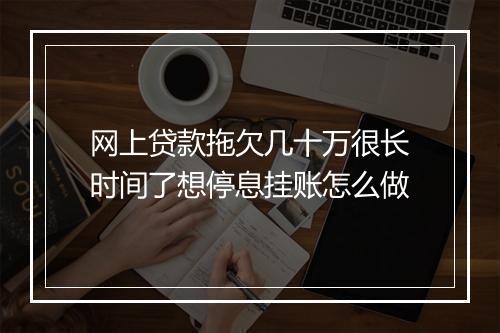 网上贷款拖欠几十万很长时间了想停息挂账怎么做