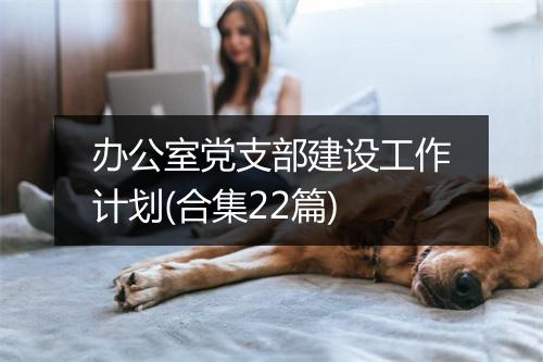 办公室党支部建设工作计划(合集22篇)