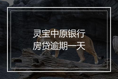 灵宝中原银行房贷逾期一天