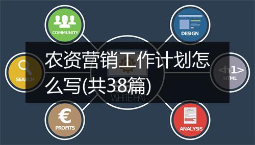 农资营销工作计划怎么写(共38篇)