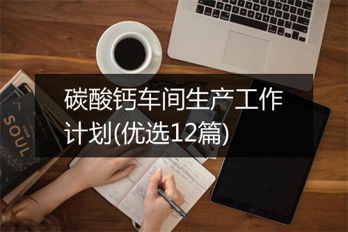 碳酸钙车间生产工作计划(优选12篇)